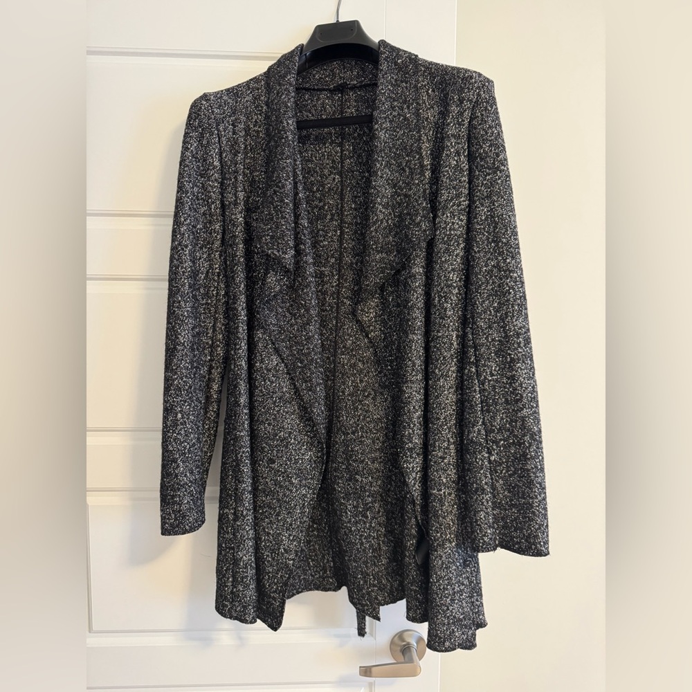 Chic by Jacob Wool Blend Waist Tie Coat